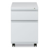 File Pedestal With Full-Length Pull, Left Or Right, 2-Drawers: Box/File, Legal/Letter, Light Gray, 14.96" X 19.29" X 21.65"