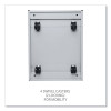 File Pedestal With Full-Length Pull, Left Or Right, 2-Drawers: Box/File, Legal/Letter, Light Gray, 14.96" X 19.29" X 21.65"