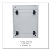 File Pedestal With Full-Length Pull, Left Or Right, 2 Legal/Letter-Size File Drawers, Light Gray, 14.96" X 19.29" X 27.75"