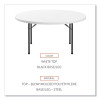 Round Plastic Folding Table, 60" Diameter x 29.25h, White
