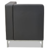 Alera Qub Series Corner Sectional, 26.38" x 26.38" x 30.5", Black