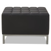 Alera Qub Series Ottoman, 26.38" x 21.5" x 17.5", Black