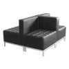 Alera Qub Series Ottoman, 26.38" x 21.5" x 17.5", Black