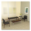 Alera Reception Lounge Wl Series Guest Chair, 24.21" x 24.8" x 32.67", Black Seat, Black Back, Mahogany Base