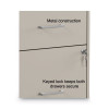 Soho Vertical File Cabinet, 2 Drawers: File/File, Letter, Putty, 14" X 18" X 24.1"