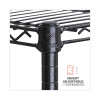 All-Purpose Wire Shelving Starter Kit, Four-Shelf, 60w x 18d x 72h, Black Anthracite Plus