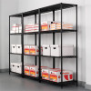 Nsf Certified Industrial Four-Shelf Wire Shelving Kit, 36w x 24d x 72h, Black