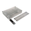 Nsf Certified Industrial Four-Shelf Wire Shelving Kit, 48w x 18d x 72h, Silver