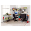 Nsf Certified Industrial Four-Shelf Wire Shelving Kit, 48w x 18d x 72h, Silver