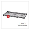 Industrial Wire Shelving Extra Wire Shelves, 36w X 18d, Black, 2 Shelves/Carton