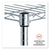 Industrial Wire Shelving Extra Wire Shelves, 36w X 18d, Silver, 2 Shelves/Carton