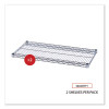 Industrial Wire Shelving Extra Wire Shelves, 36w X 18d, Silver, 2 Shelves/Carton