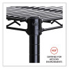 Industrial Wire Shelving Extra Wire Shelves, 48w X 18d, Black, 2 Shelves/Carton
