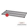 Industrial Wire Shelving Extra Wire Shelves, 48w X 24d, Black, 2 Shelves/Carton