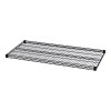 Industrial Wire Shelving Extra Wire Shelves, 48w X 24d, Black, 2 Shelves/Carton