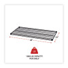 Industrial Wire Shelving Extra Wire Shelves, 48w X 24d, Black, 2 Shelves/Carton