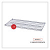 Industrial Wire Shelving Extra Wire Shelves, 48w X 24d, Silver, 2 Shelves/Carton