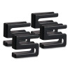 Wire Shelving S Hooks, Metal, Black, 4 Hooks/Pack