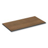 Reversible Laminate Table Top, Rectangular, 47.63w X 23.63d, Espresso/Walnut