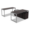 Reversible Laminate Table Top, Rectangular, 59.38w X 23.63d, Espresso/Walnut
