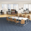 Reversible Laminate Table Top, Rectangular, 59.38w X 29.5d, White/Gray