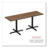 Reversible Laminate Table Top, Rectangular, 71.5w X 23.63d, Espresso/Walnut