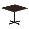 Reversible Laminate Table Top, Square, 35.38w X 35.38d, Medium Cherry/Mahogany