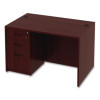 Alera Valencia Series Straight Front Desk Shell, 47.25" X 29.5" X 29.63", Mahogany