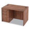 Alera Valencia Series Straight Front Desk Shell, 47.25" X 29.5" X 29.63", Modern Walnut