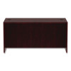 Alera Valencia Series Straight Front Desk Shell, 59.13" X 29.5" X 29.63", Mahogany