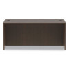 Alera Valencia Series Straight Front Desk Shell, 65" X 29.5" X 29.63", Espresso