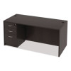Alera Valencia Series Straight Front Desk Shell, 65" X 29.5" X 29.63", Espresso