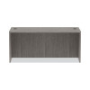 Alera Valencia Series Straight Front Desk Shell, 65" x 29.5" x 29.63", Gray