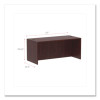 Alera Valencia Series Straight Front Desk Shell, 65" X 29.5" X 29.63", Mahogany
