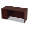 Alera Valencia Series Straight Front Desk Shell, 65" X 29.5" X 29.63", Mahogany