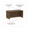 Alera Valencia Series Straight Front Desk Shell, 65" X 29.5" X 29.63", Modern Walnut
