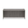 Alera Valencia Series Straight Front Desk Shell, 71" x 35.5" x 29.63", Gray