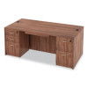 Alera Valencia Series Straight Front Desk Shell, 71" X 35.5" X 29.63", Modern Walnut