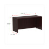Alera Valencia Series Credenza Shell, 59.13w X 23.63d X 29.5h, Mahogany