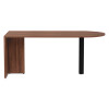 Alera Valencia Series D-Top Desk, 71" X 29.5" X 29.5", Modern Walnut