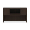 Alera Valencia Series Hutch With Doors, 4 Compartments, 58.88w x 15d x 35.38h, Espresso