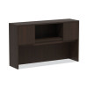 Alera Valencia Series Hutch With Doors, 4 Compartments, 58.88w x 15d x 35.38h, Espresso
