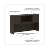 Alera Valencia Series Hutch With Doors, 4 Compartments, 58.88w x 15d x 35.38h, Espresso