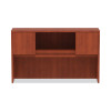 Alera Valencia Series Hutch With Doors, 4 Compartments, 58.88w x 15d x 35.38h, Medium Cherry