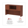 Alera Valencia Series Hutch With Doors, 4 Compartments, 58.88w x 15d x 35.38h, Medium Cherry