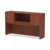 Alera Valencia Series Hutch With Doors, 4 Compartments, 58.88w x 15d x 35.38h, Medium Cherry