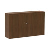 Alera Valencia Series Hutch With Doors, 4 Compartments, 58.88w x 15d x 35.38h, Modern Walnut