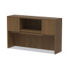 Alera Valencia Series Hutch With Doors, 4 Compartments, 58.88w x 15d x 35.38h, Modern Walnut