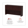 Alera Valencia Series Hutch With Doors, 4 Compartments, 64.75w x 15d x 35.38h, Mahogany