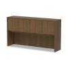 Alera Valencia Series Hutch With Doors, 4 Compartments, 64.75w x 15d x 35.38h, Modern Walnut